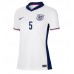 Camiseta Inglaterra John Stones #5 Primera Equipación para mujer Eurocopa 2024 manga corta